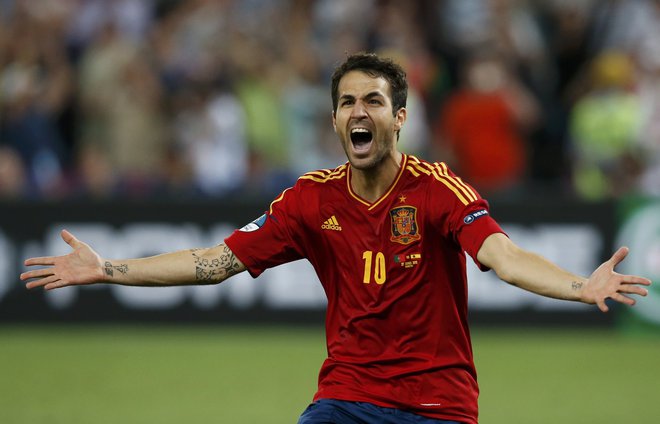 Cesc Fabregas je dolgoletni član španske reprezentance. FOTO: Reuters