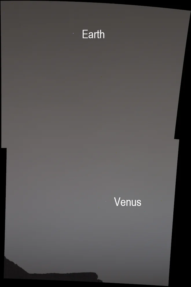 Zemlja in Venera. FOTO: NASA/JPL-Caltech