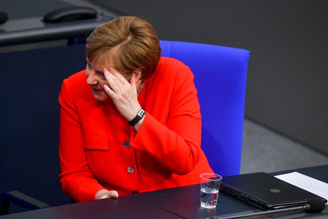 Nemška kanclerka Angela Merkel. FOTO: Tobias Schwarz/AFP
