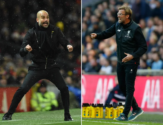 Pep Guardiola je povedal, da bo City pripravil Jürgenu Kloppu in Liverpoolu špalir na Etihadu, če bodo rdeči takrat že prvaki. FOTO: AFP