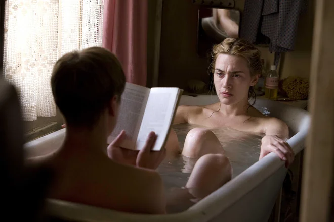 David Kross in Kate Winslet v drami Bralec režiserja Stephena Daldryja. FOTO: Melinda Sue Gordon/arhiv Cinemania Group