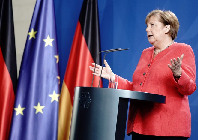 Republikanski predsednik je spet kritiziral tudi nemški vojaški proračun. Foto Kay Nietfeld Afp