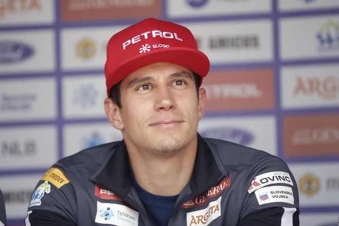 Žan Kranjec z optimizmo zre v novo sezono, ki jo ne želi še tretje leto zapored končati na 4. mesti v veleslalomski razvrstitvi. FOTO: Jure Eržen/Delo