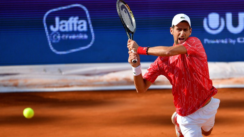 Fotografija: Novak Đoković je novi okuženi med tenisači. FOTO: AFP