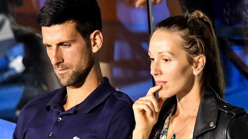 Fotografija: Novak Đoković in žena Jelena sta v izolaciji. FOTO: AFP