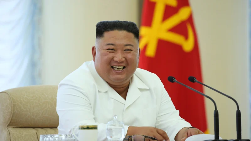 Fotografija: Kim Jong Un je ustavil zaostrovanje odnosov z Južno Korejo. FOTO: KCNA Via Reuters