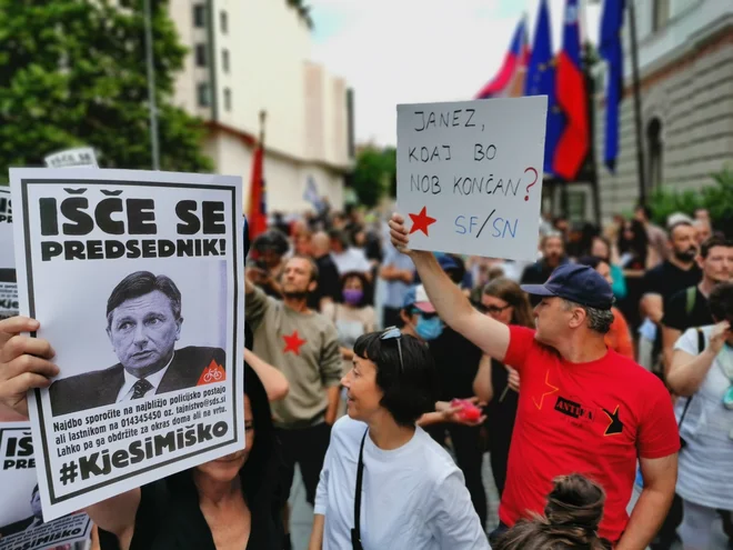 Ta posebna proslava sicer po podatkih policije ni bila prijavljena. FOTO: Jože Suhadolnik/Delo