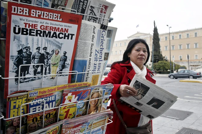 V prvi fazi bo Google podpisal dogovore z nemškimi medijskimi hišami, med katerimi je tudi Der Spiegel. FOTO: Alkis Konstantinidis/Reuters