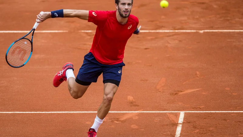 Fotografija: Dominic Thiem je za svoj turnir v Avstriji prekrižal okuženega Borno Ćorića. FOTO: AFP