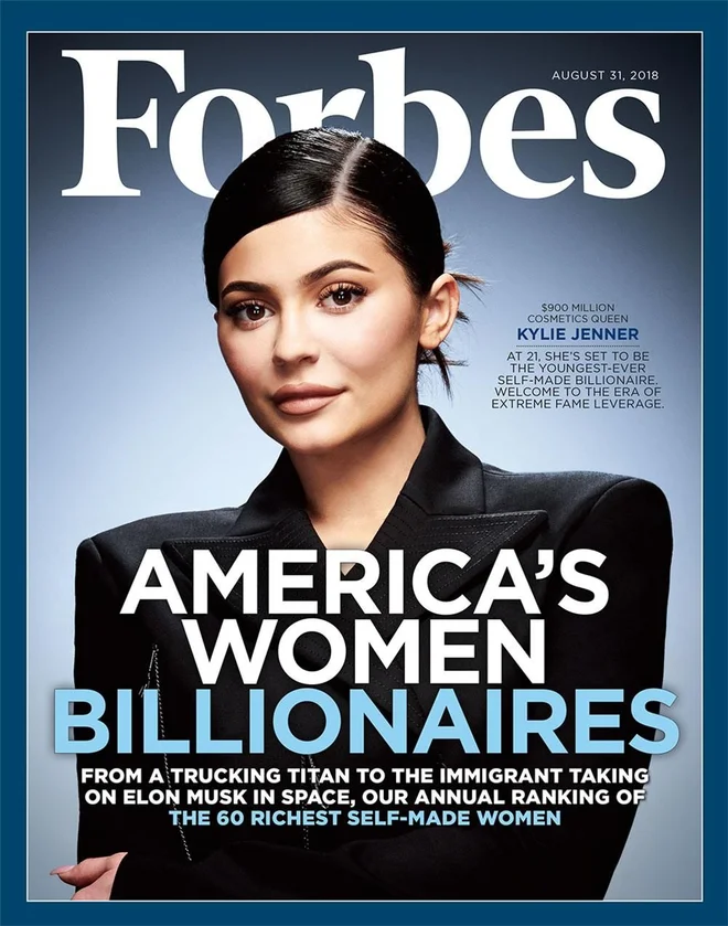 Kylie Jenner na naslovnici predlanske revije Forbes FOTO: Promocijsko Gradivo