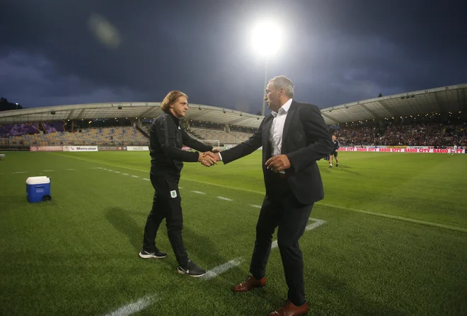 Ni ju več, Safet Hadžić in Darko Milanič sta bila zadnjič tekmeca februarja v Ljudskem vrtu. FOTO: Tadej Regent/Delo