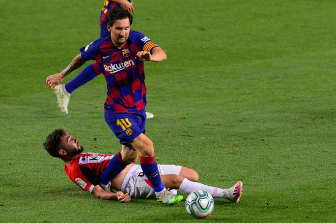 Lionel Messi in soigralci bodo sprejeli naslednji izziv danes ob 17. uri v Vigu. FOTO: Pau Barrena/AFP