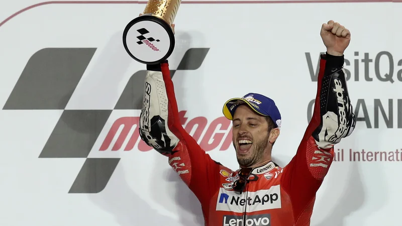 Fotografija: Andrea Dovizioso je zmagal na 14 dirkah razreda motogp. FOTO: Ibrahim Al Omari/Reuters