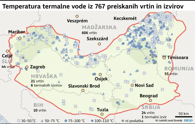 Temperatura termalne vode. Foto Delo