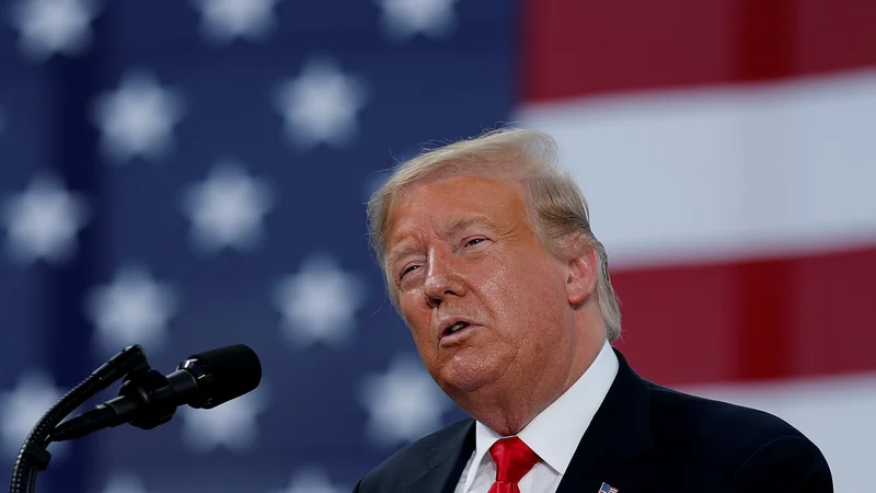 Fotografija: Ameriški predsednik Donald Trump FOTO: Carlos Barria/Reuters