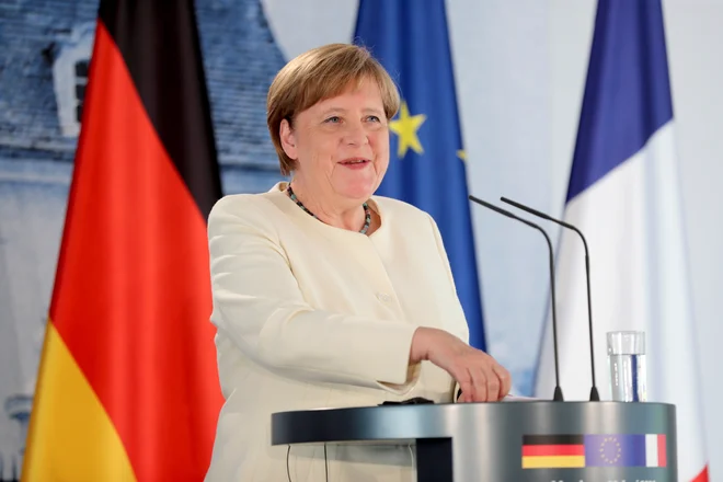 Nemška kanclerka Angela Merkel FOTO: Pool Reuters