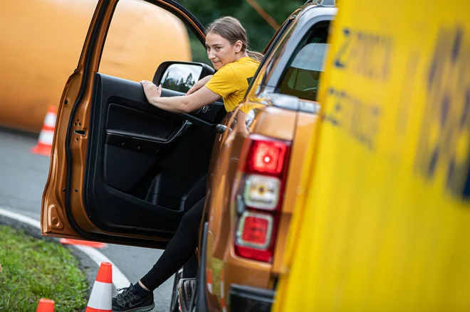 Vožnja vzvratno je s prikolico še bolj zahtevna. FOTO: Uroš Modlic/AMZS