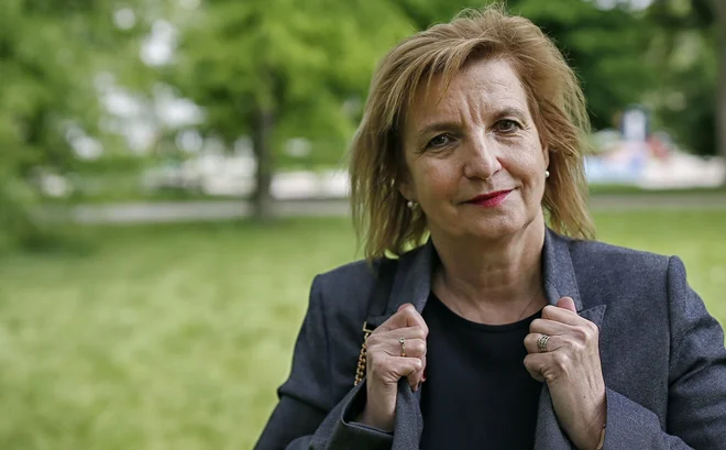 Na novinarski konfreneci je sveže podatke predstavila tudi Bojana Beović. FOTO: Blaž Samec/Delo