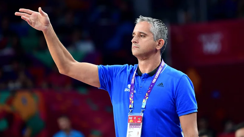 Fotografija: Igor Kokoškov je pred tremi leti popeljal slovensko reprezentanco do zlate kolajne na evropskem prvenstvu. FOTO: Ozan Kose/AFP