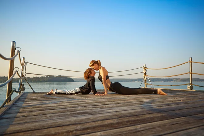 Jutranje razgibavanje na plaži je posebno doživetje FOTO: LifeClass