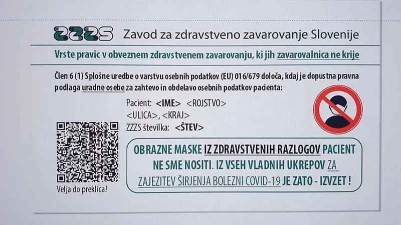 Fotografija: Po spletu krožijo fotografije ponarejenih zdravstvenih kartic. FOTO: ZZZS