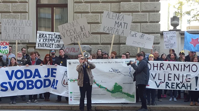Pretestniki zahtavajo naravno Muro, ki postaja gonilo turizma. FOTO: Borut Tavčar/Delo