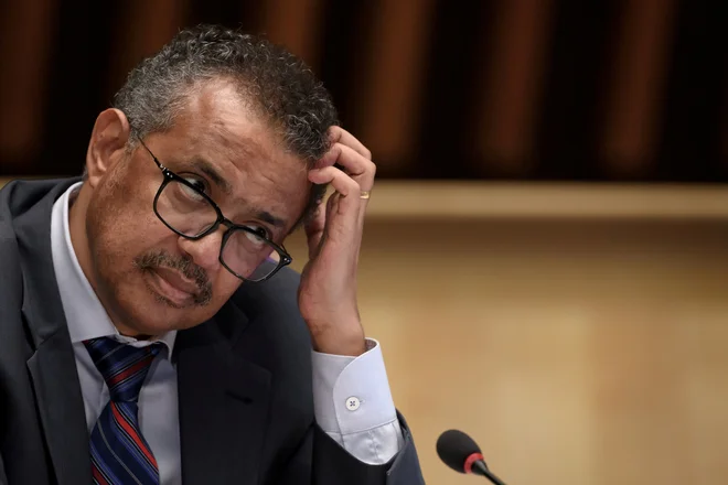 Za Trumpa sporni generalni direktor WHO Tedros Adhanom Ghebreyesus. Foto Pool New Reuters