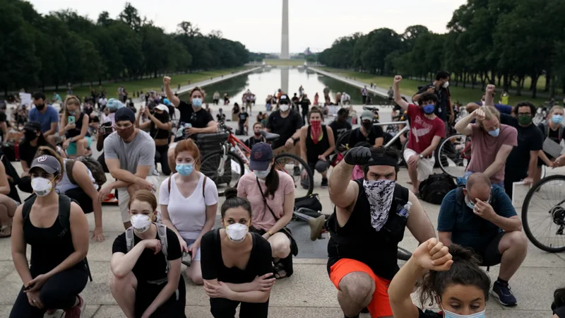 Fotografija: Protest v Washingtonu. FOTO: Erin Scott/Reuters