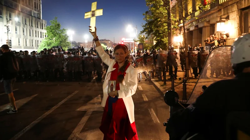 Fotografija: Protesti v Srbiji FOTO: Marko Djurica/Reuters