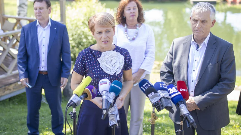Fotografija: Aleksandra Pivec trdi, da z izjemo ljubljanskega odbora, ki ji je izrekel nezaupnico, na nobenem od njenih obiskov devetih drugih pokrajinskih organizacij ni bilo govora o tem ali o izstopu Desusa iz koalicije. FOTO: Voranc Vogel/Delo