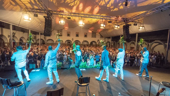 Take 6 so znova navdušili občinstvo na Ptuju. Foto Albin Bezjak