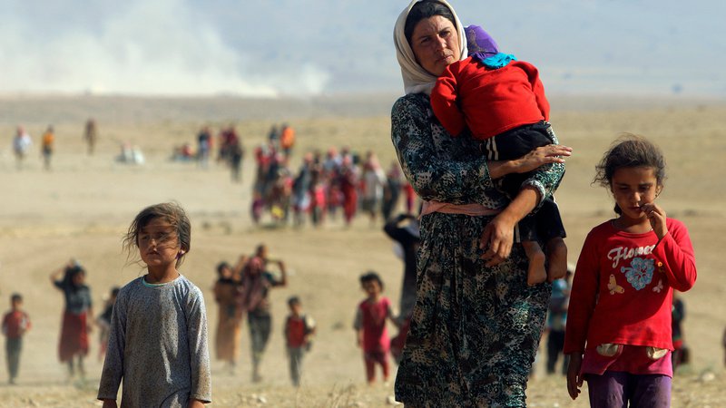 Fotografija: Jezidi na begu pred Islamsko državo FOTO: Reuters