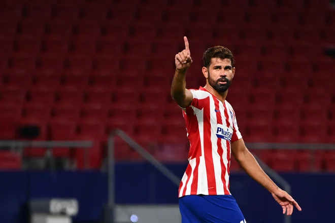 Diego Costa je Atleticu potrdil ligo prvakov v naslednji sezoni. FOTO: Gabriel Bouys/AFP