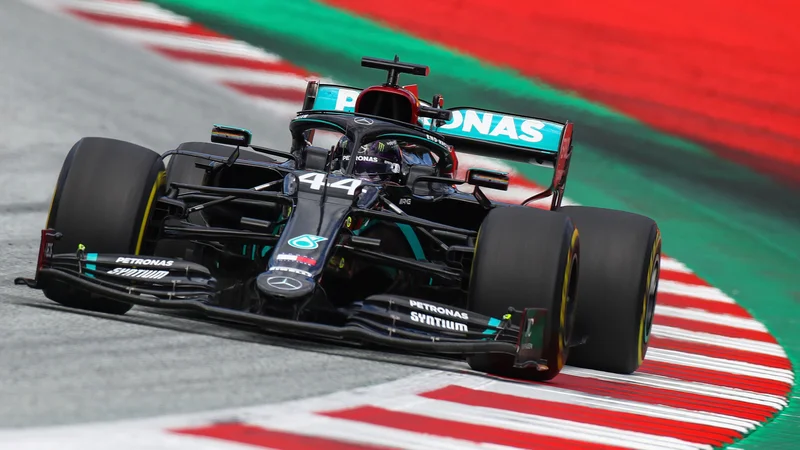 Fotografija: Lewis Hamilton je vodil od štarta do cilja. FOTO: Mark Thompson/AFP
