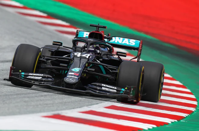 Lewis Hamilton je vodil od štarta do cilja. FOTO:&nbsp;Mark Thompson/AFP