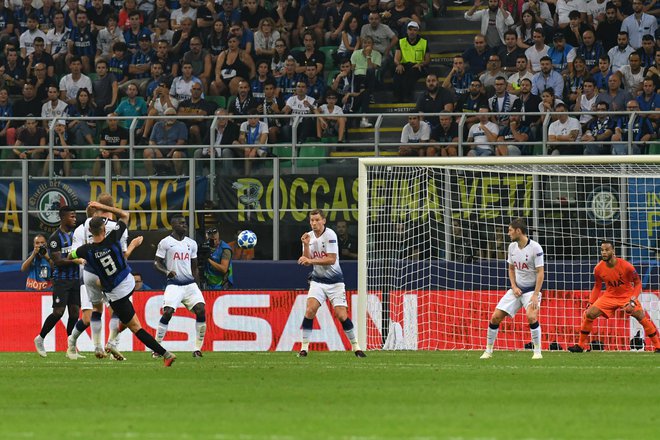 Mauro Icardi je dosegel pravi evrogol proti Tottenhamu. FOTO: AFP