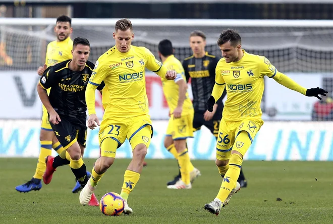 Valter Birsa in soigralci pri Chievu so v 19. kolu serie A dočakali prvo zmago v tej sezoni. FOTO: AP<br />