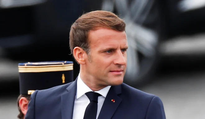 Francoski predsednik Emmanuel Macron je nastopil v televizijskem intervjuju. Foto: Benoit Tessier/Reuters