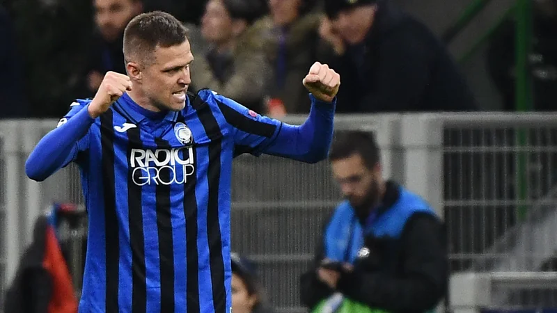 Fotografija: Atalanta, v majici katere tokrat izjemoma ni bilo Josipa Iličića, je gladko odpravila Brescio. FOTO: Vincenzo Pinto/AFP