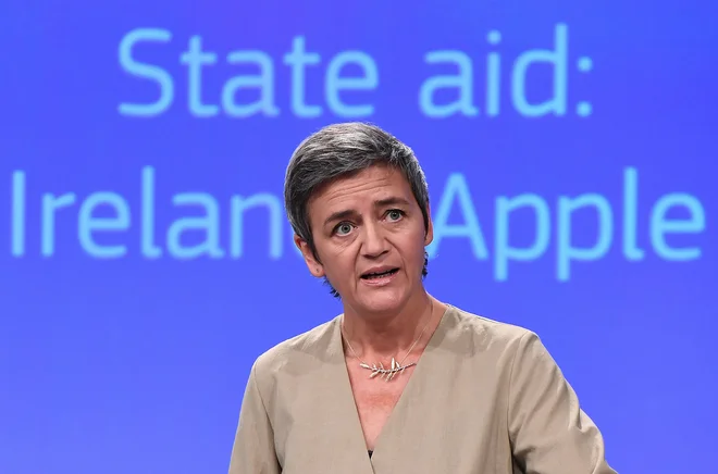 Evropska komisarka za konkurenčnost Margrethe Vestager. Foto: Emmanuel Dunand/Afp