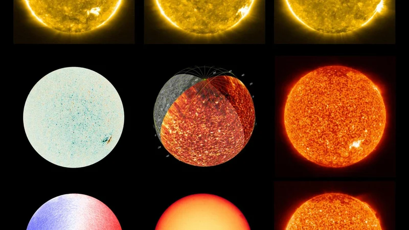 Fotografija: Sonce, posneto z instrumentoma EUI in PHI. Posnetki so nastali 18. in 30. maja. FOTO: Solar Orbiter/EUI Team; PHI Team/ESA & NASA