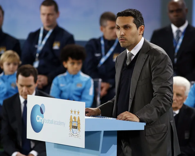 Predsednik ManCityja Khaldoon Al Mubarak je bil vseskozi prepričan, da bo dobil sodno bitko v Švici. FOTO: Andrew Yates/Reuters
