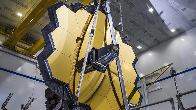 Fotografija: Teleskop James Webb je tehnološko najbolj zahteven vesoljski teleskop. FOTO: NASA/C. Gunn