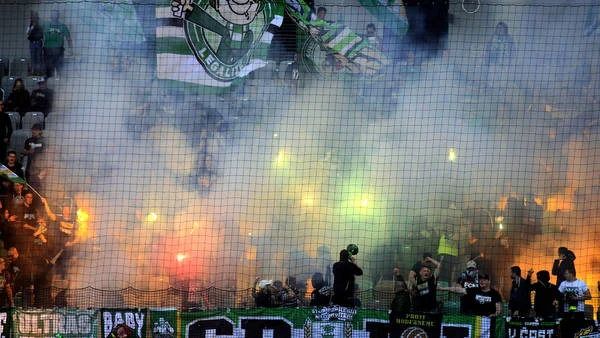 Green Dragons med tekmo z Domžalami.