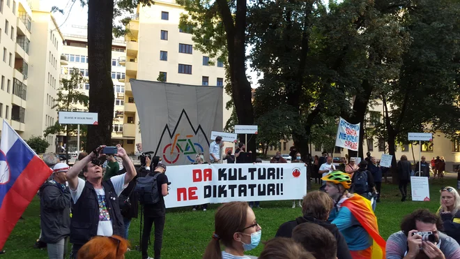 Skupščina je v Argentinskem parku. FOTO; Borut Tavčar/Delo