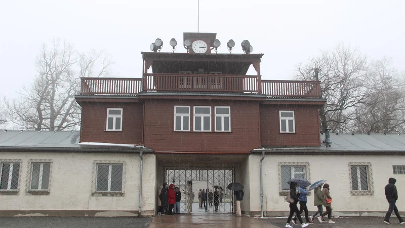 Fotografija: Ura v koncentracijskem taborišču Buchenwald je ustavljena na 15.15, ko so se taboriščniki osvobodili. Foto Simona Fajfar