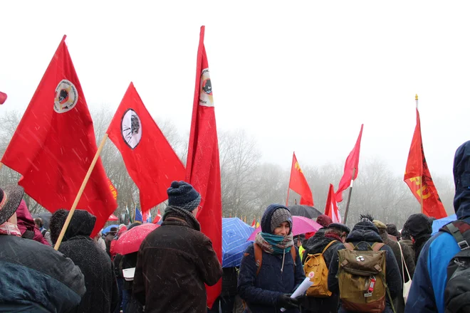 Številni udeleženci slovesnosti so mladi. Foto Simona Fajfar