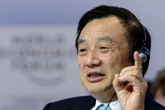 »Google je dobro in zelo odgovorno podjetje,« je dejal ustanovitelj Huaweia Ren Zhengfei (na fotografiji).<strong> </strong>FOTO: Fabrice Coffrini/AFP