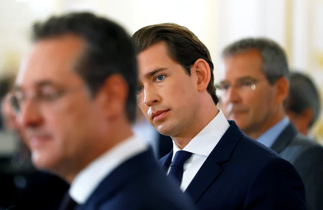 Strache je odstopil že prejšnjo soboto, kancler Sebastian Kurz pa je še istega dne razpustil koalicijo. FOTO: Leonhard Foeger/Reuters