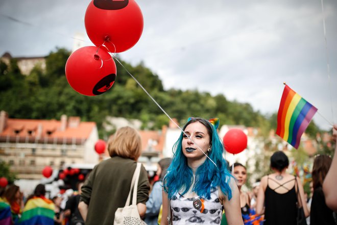 Letos v okviru festivala, ki se bo končal z današnjo parado ponosa po ljubljanskih ulicah, pozivajo k boju proti sovražnemu in diskriminatornemu govoru. FOTO: Uroš Hočevar